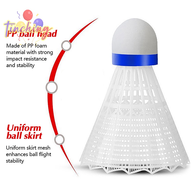 1 Quả Cầu Lông Bằng Nhựa nylon Bền Màu Vàng Trắng