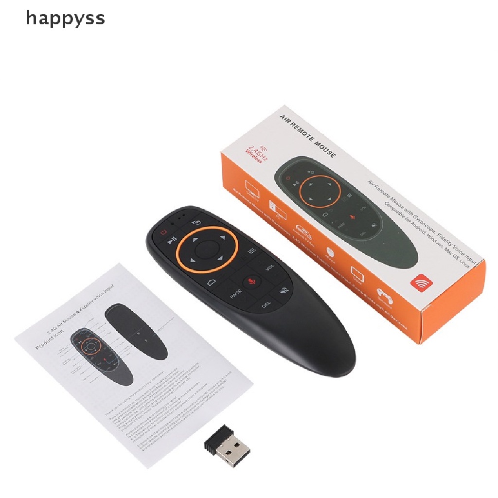 [happyss] Điều khiển bằng giọng nói chuột không khí G10S với trò chơi cảm biến con quay hồi chuyển Đ