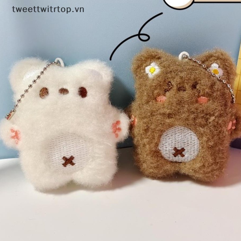 Móc Khóa Gấu Bông Mềm Mại Dễ Thương Cho Nữ