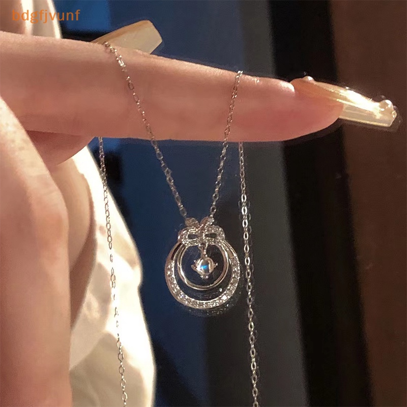 Vòng cổ Mặt Nơ Đính Đá Lấp Lánh Thời Trang Cho Nữ vn