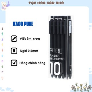 Bút gel KACO PURE plastic gel ink pen mực đen khô nhanh
