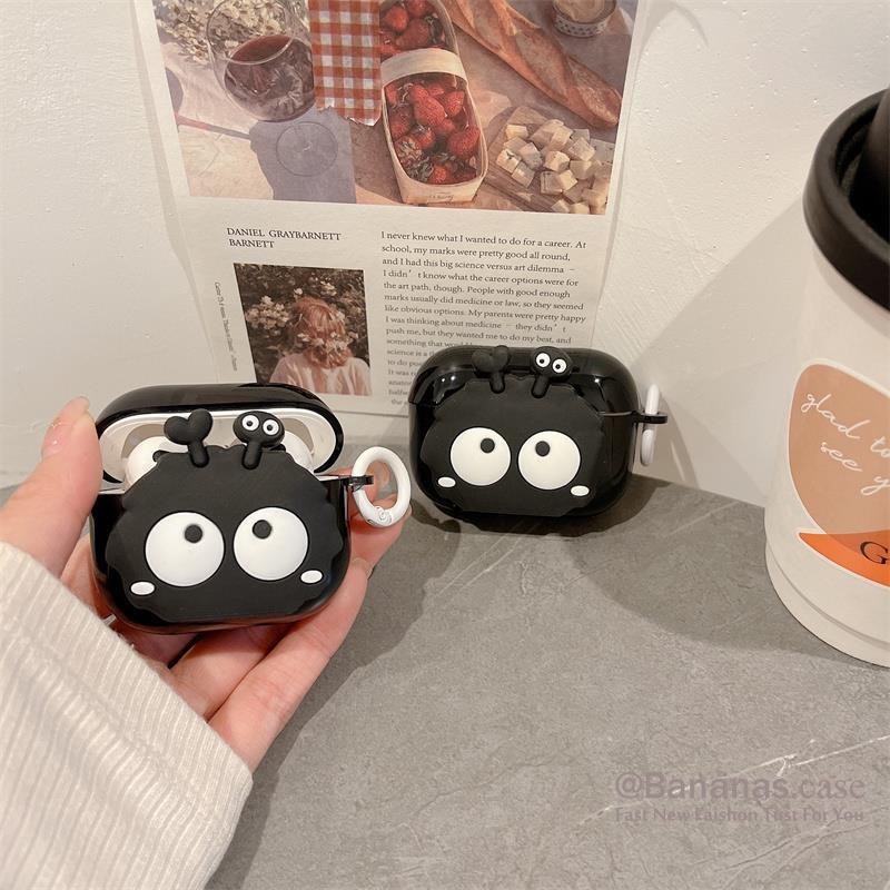 Đen Vỏ Bảo Vệ Hộp Sạc Tai Nghe airpods 1 2 3 pro pro2 Airdots1 Airdots2 Airdots3 Airdotspro airdodspro2