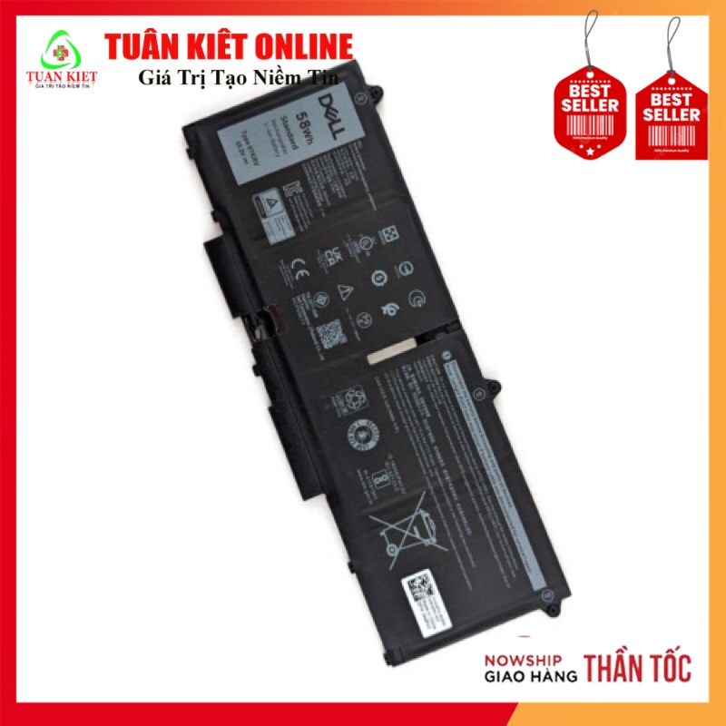 Pin Laptop Dell Latitude 7430 5430 5530 7530 Precison 3570 58WH Battery - 07KRV
