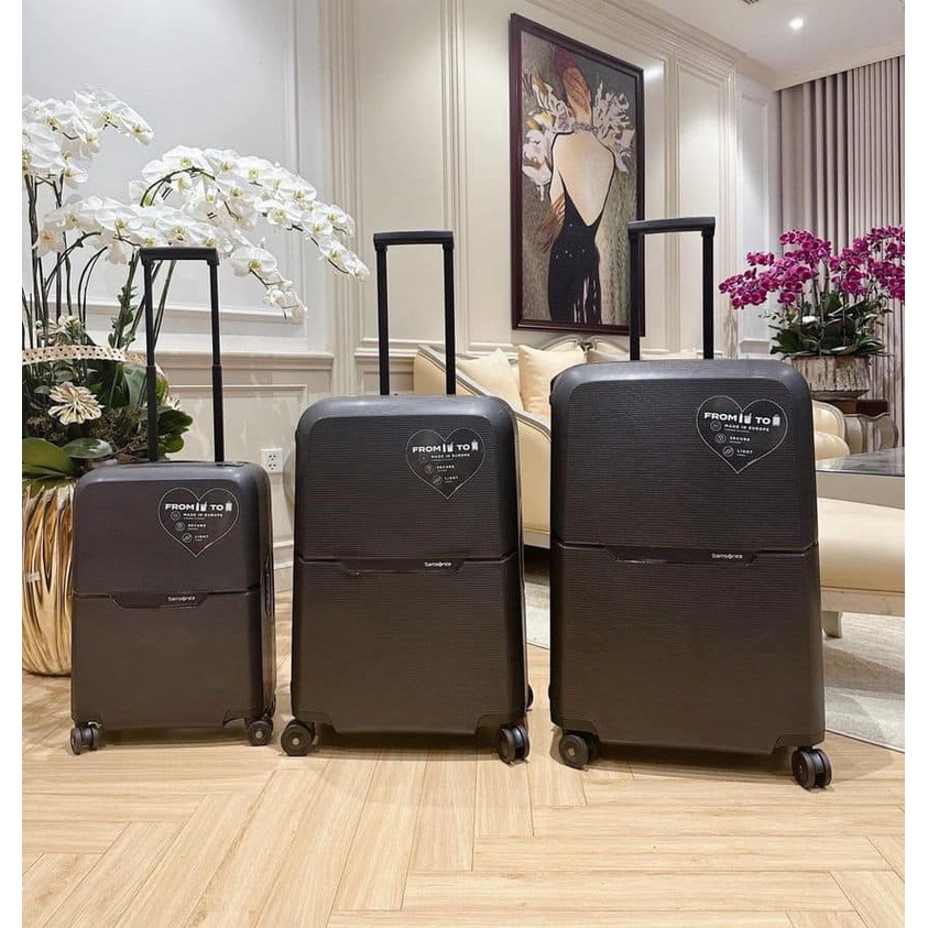Set 2 Vali Samsonite Magnum ECO -  Khoá ngoàm - Siêu nhẹ - Made in EU xịn sò - HANGDUC88