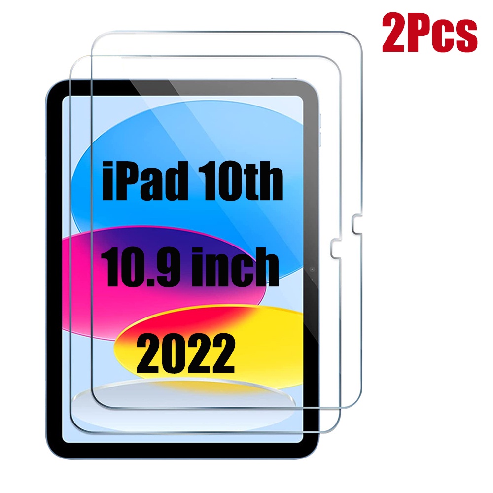 2 Kính Cường Lực Bảo Vệ Màn Hình Cho Máy Tính Bảng ipad 10 2022 10th generation a2757 a2777 ipad 10.
