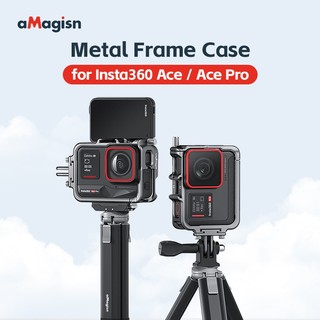 Khung kim loại bảo vệ mặt lồng thỏ cho insta360 ace / acepro