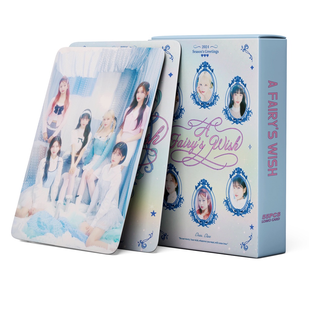 IVE Album 2024  A Fairy's Wish Photocard Lomo Card Postcard 55 chiếc / hộp
