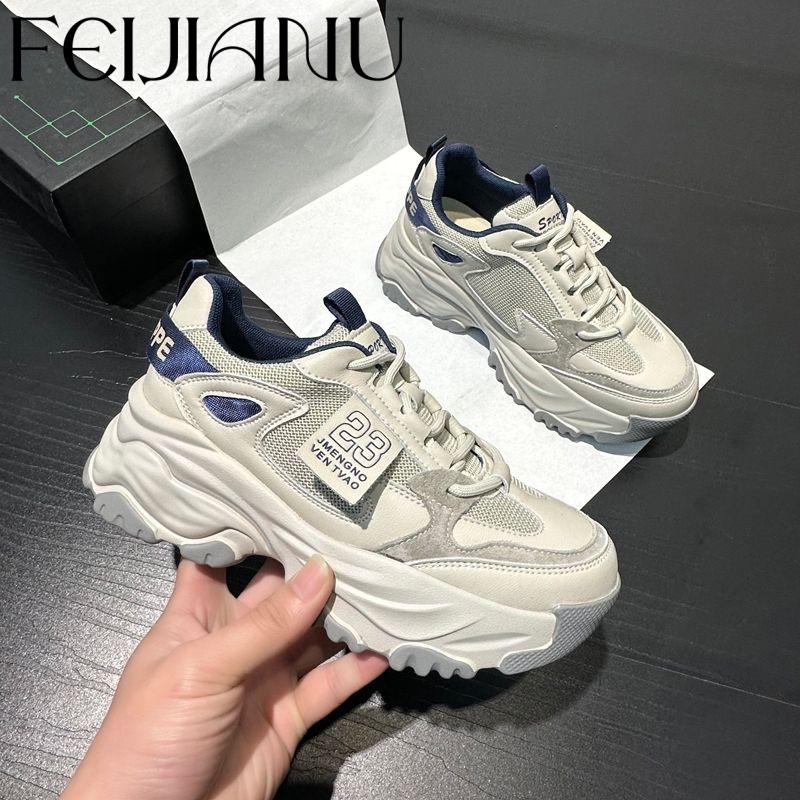 FEIJIANU  thể thao nữ giày giày thể thao nữ đáy dày  Hiện đại Đáng yêu Êm ái Lịch sự FYD23B0YBP 48Z231130