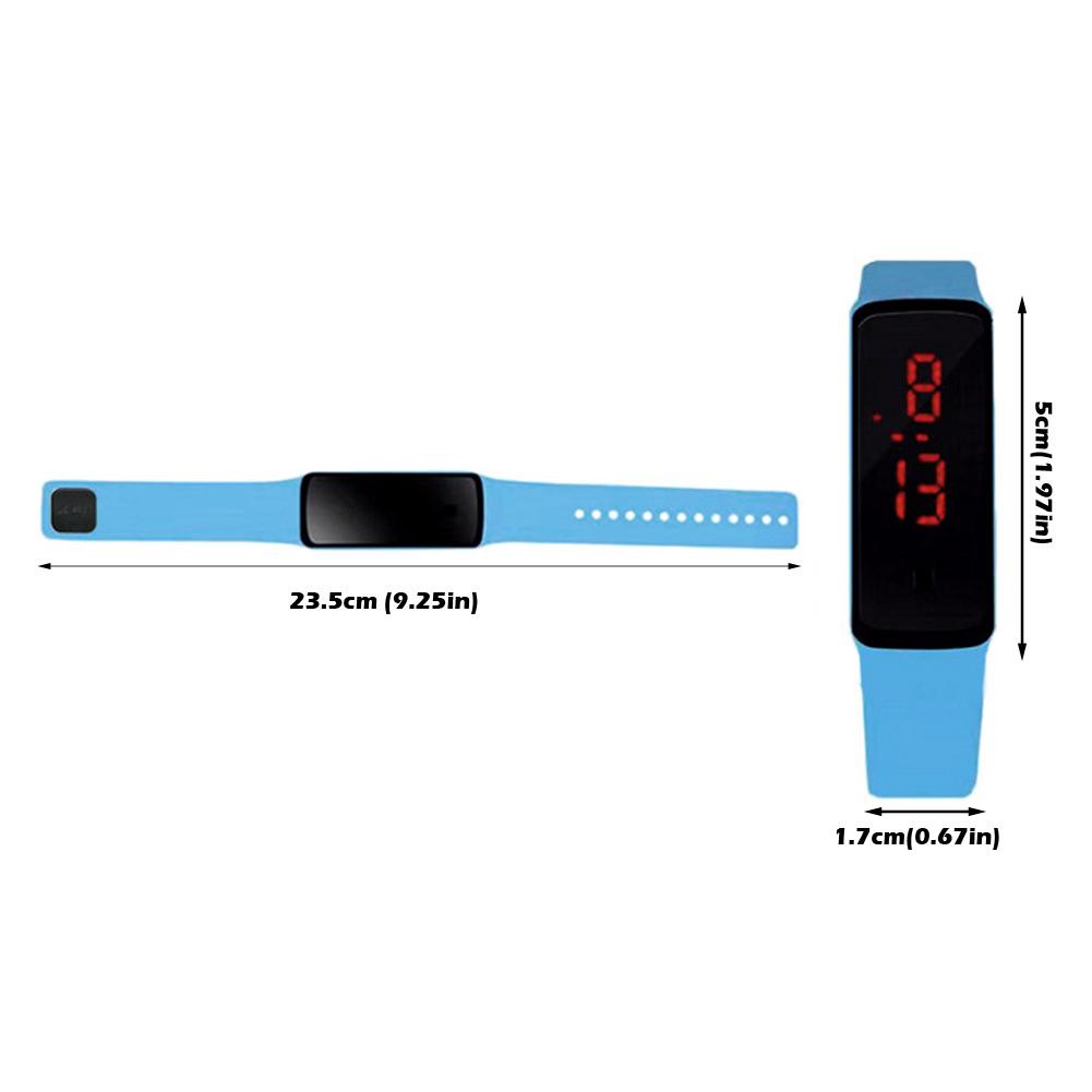 Đồng Hồ led Điện Tử Dây Nhựa silicone r4y8