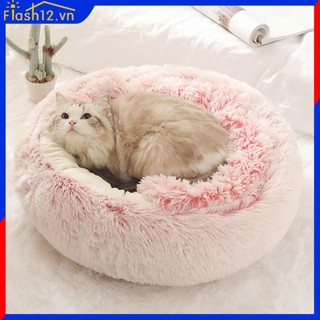 Thú cưng sang trọng Giường mèo tròn Đệm mèo Nhà mèo 2 trong 1 Ấm mèo Giỏ ngủ cho thú cưng Túi ngủ mèo Tổ cũi cho chó nhỏ Giường chó mèo flash12_vn