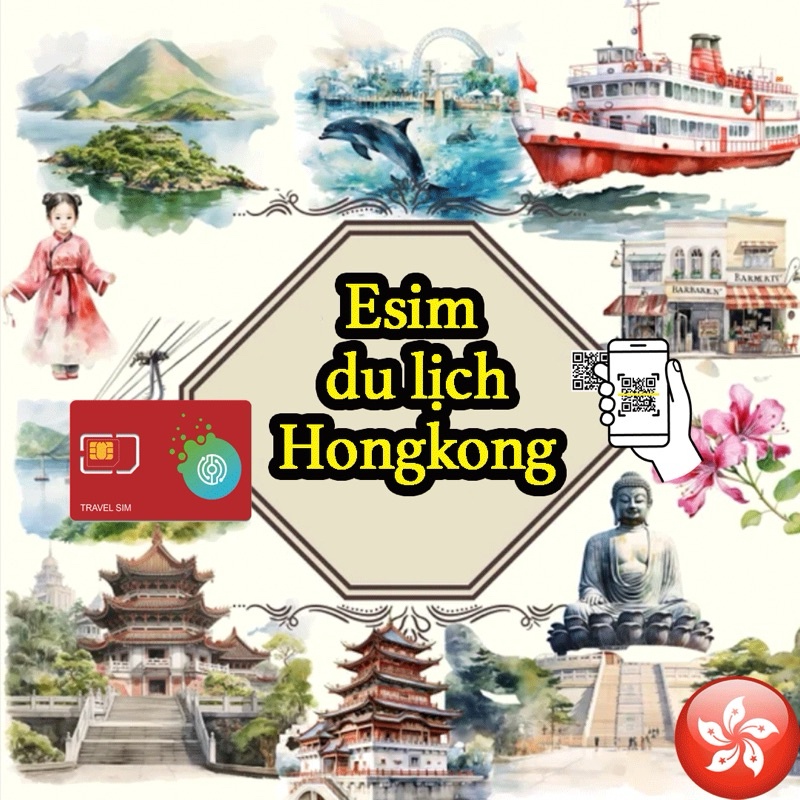 -𝐌𝐨𝐨𝐌𝐨𝐨- Sim du lịch Hongkong. Chỉ bán esim du lịch Hongkong. Đa dạng gói cước