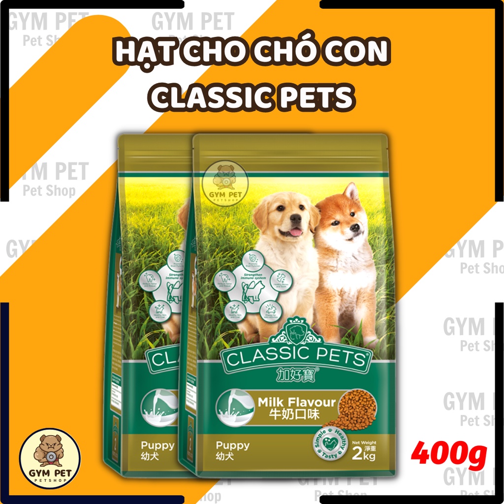 Thức ăn hạt Classic Pets cho chó con vị sữa - Classic Pet Puppy 400g