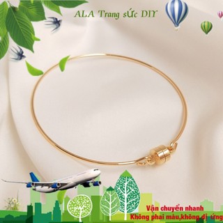 💖Trang sức DIY phụ kiện💖Vòng Đeo Tay Khóa Nam Châm Mạ Vàng 14k Thời Trang