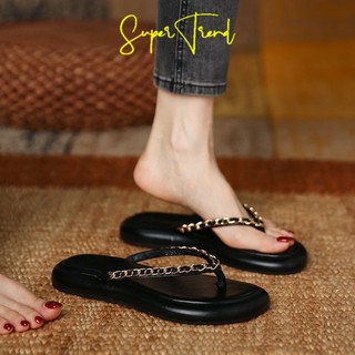 Dép sandal bệt đế mềm chống trượt quai xích thời trang mùa hè