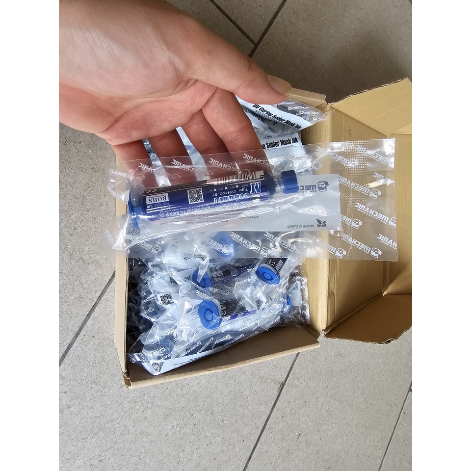 Nhựa Phủ Mạch Uv Màu Xanh Dương, Keo UV Phủ Mạch 10ml