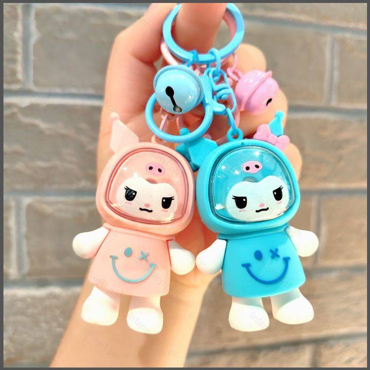 Nana sanrio kuromi Móc Khóa Xe Hơi Phát Sáng Trong Đêm Họa Tiết Hoạt Hình Đáng Yêu