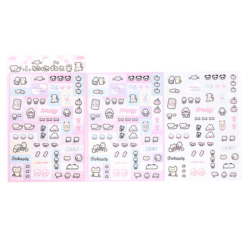 Ông. Set 2 Tấm Sticker Dán Trang Trí Lều Họa Tiết Hoạt Hình Dễ Thương diy