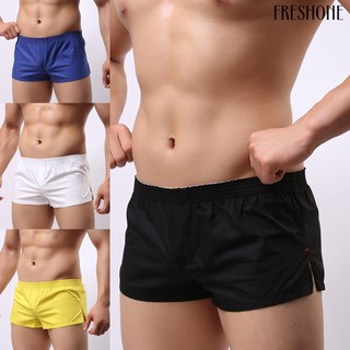 [fo] Quần Lót boxer cotton Pha Thun Co Giãn Thoáng Khí Thân Thiện Với Da Dành Cho Nam Tập gym Thể Thao