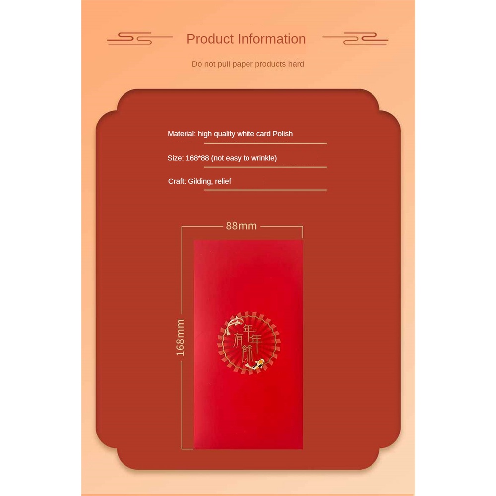 Bao Lì Xì Năm Mới 2024 Hình Rồng 3d Màu Đỏ Cá Tính Làm Quà Tặng Đám Cưới