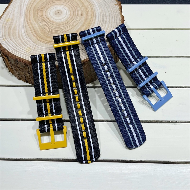 Dây Đeo nylon Chống Nước 22mm Cho Đồng Hồ Thể Thao swatch x blancpain fifty fathoms oceans