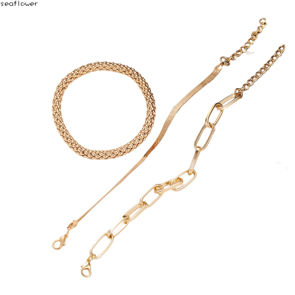 Vòng Tay Dây XíCh MàU VàNg / BạC Phong CáCh boho