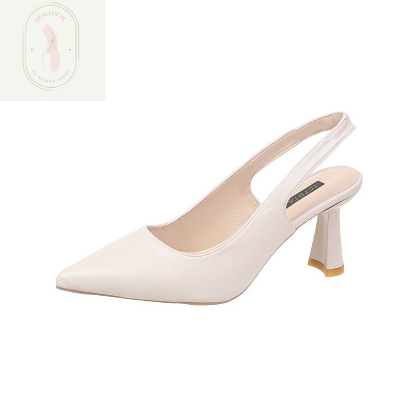 Giày Cao Gót Mũi Nhọn Hở Ngón Phong Cách Thời Trang Xuân Hè Mới 2023