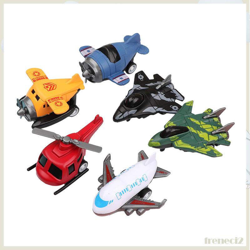 Set 6 Máy Bay Đồ Chơi Kéo Dây Sau Lưng Cho Bé