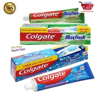 [Tặng BC cao cấp] Kem đánh răng Colgate MaxFresh 230g Hương Bạc Hà / Trà xanh