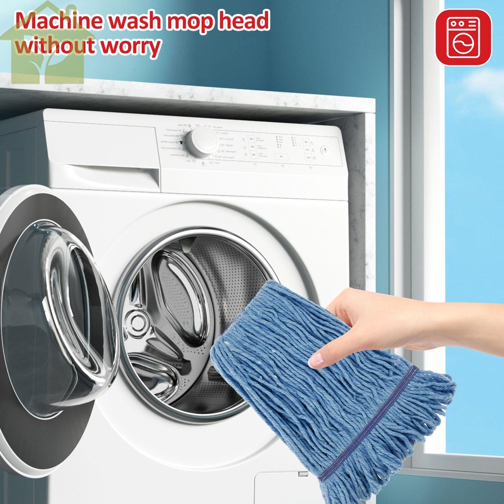 Cây Lau Nhà Cửa Hàng Công Nghiệp Bằng Thép Không Gỉ Với Tay Cầm Dài Tiện Dụng Abc0798