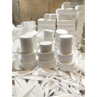 Xốp bánh giả tròn dùng được nhiều lần kích thước đk 20 x 10 cm