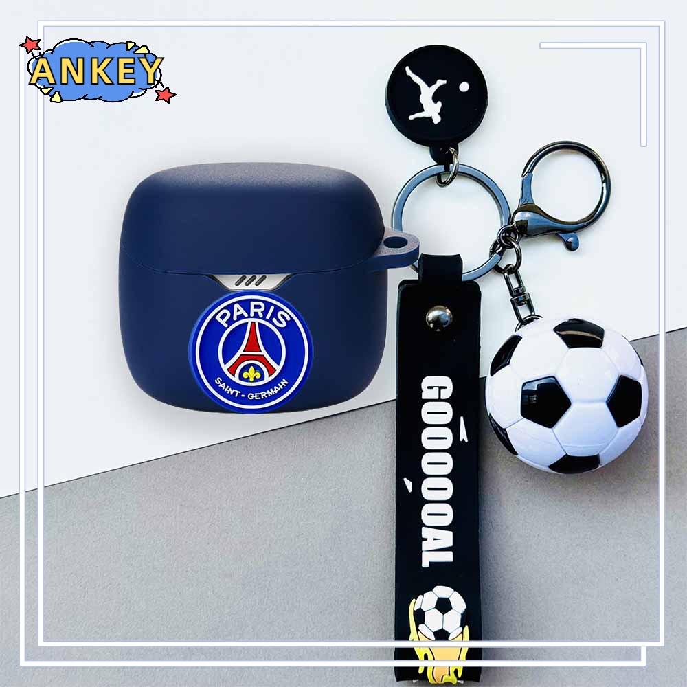 For JBL Club Pro+ / Tour Plus / Pro 2 Earphone Silicone Case Boy Cute Earbuds Soft Protective Headphone Cover Headset Skin with Pendant