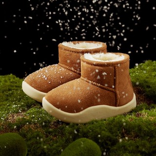 Giày Bốt Da Lộn Lót Lông Cừu Cheerful Mario Cho Bé Trai Và Gái  Dày Dặn Chống Trượt Thời Trang Mùa Đông bốt đi tuyết