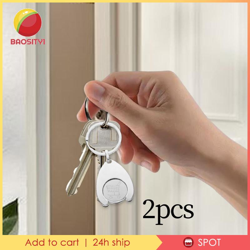 Set 2 Móc Treo Chìa Khóa Gắn Xe Đẩy Em Bé