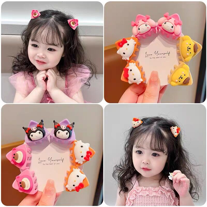 SANRIO Set 6 Kẹp Tóc Hình Hello Kitty