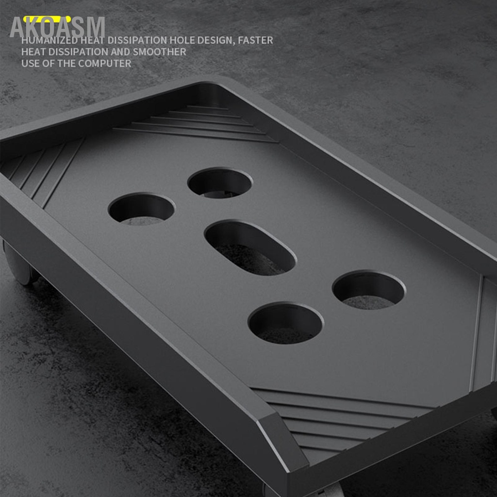 AKOASM Chân đế máy tính Thiết kế nhân bản Khả năng tải lớn Ổn định Cạnh an toàn Lỗ tản nhiệt tháp PC