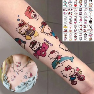 Set 30 hình xăm dán hoạt hình sanrio kuromis hellokitty cho bé