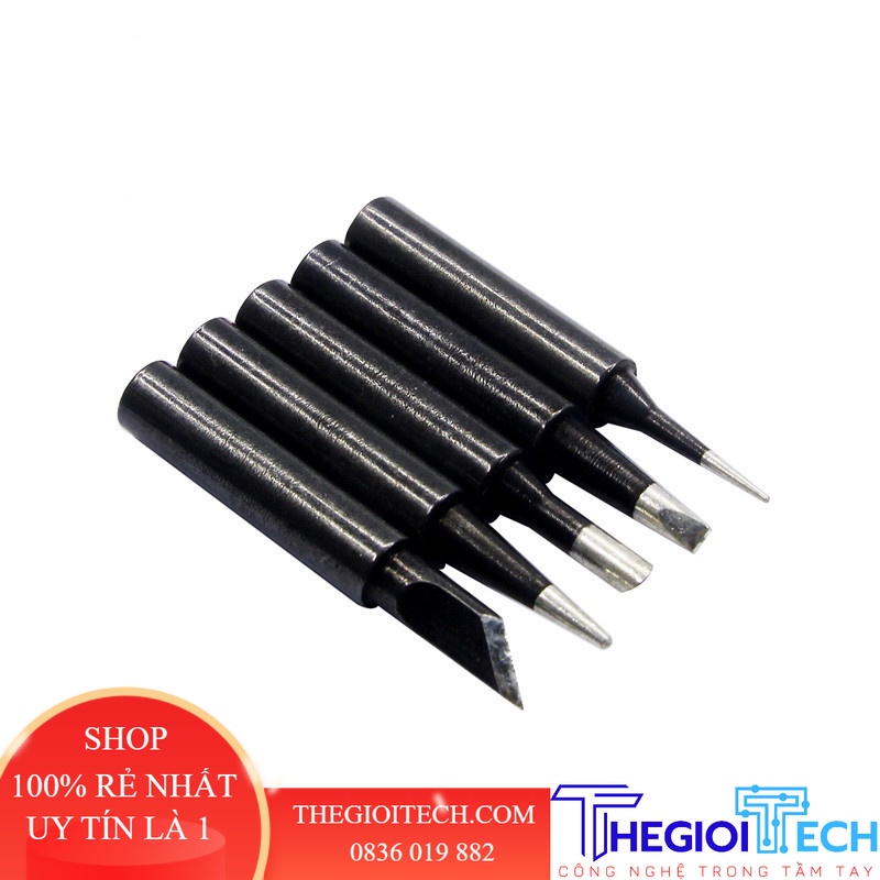 Đầu Hàn Nhiệt Độ Không Đổi - Đầu Hàn 936 Đa Năng, Đầu Hàn Đầu Tròn Loại B Nhanh Bộ 5 Cái - Màu Bạc
