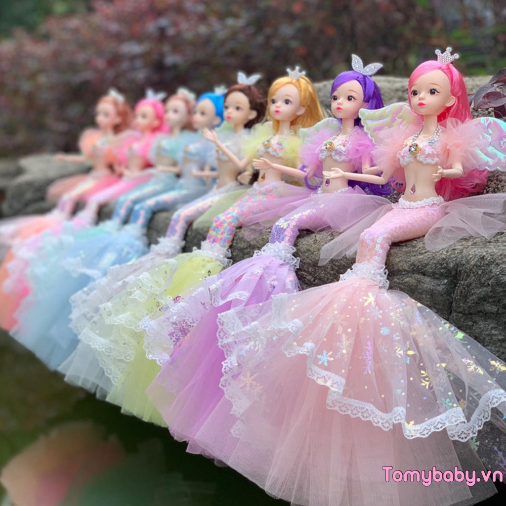 Búp Bê Barbie Nàng Tiên Cá Với 11 Khớp Nối Có Thể Tháo Rời