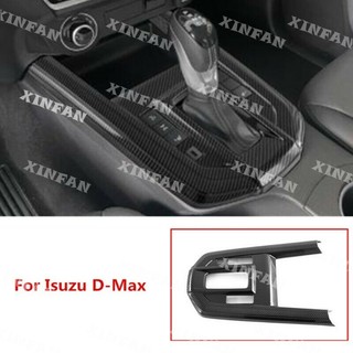 Viền bọc bảng điều khiển cần số bằng sợi carbon cho isuzu d-max dmax 2021 2022 2023