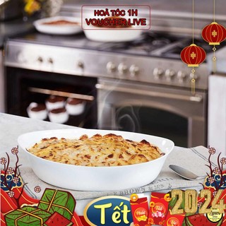 Khay nướng thủy tinh luminarc oval smart cuisine 29x17cm - 32x20 cm