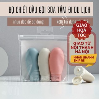 Bộ chiết dầu gội sữa tắm mỹ phẩm đi du lịch sử dụng tiện lợi CCC09
