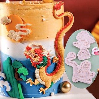 Khuôn Silicone Tạo Hình Sóng Biển Trang Trí Bánh Kem