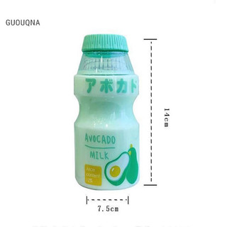 GUOUQNA 480ml Bình Nước Nhựa Hình Dạng Bình Lắc Sữa Dễ Thương Chai GUOUqna