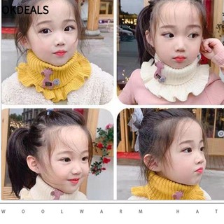 Khăn choàng OKDEALS mùa thu Khăn choàng dệt kim mềm mại cho trẻ em