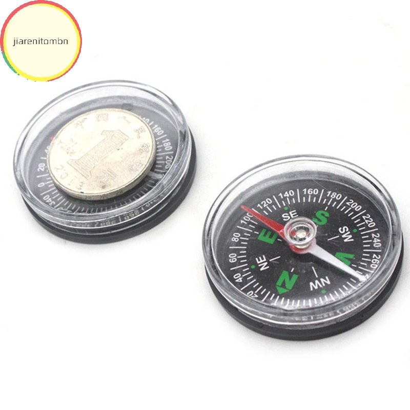 Jiarenitombn La Bàn mini Thiết Kế Nút La Bàn Sinh Tồn Chính Xác vn