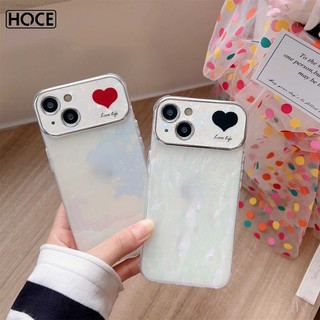 Ốp điện thoại họa tiết vỏ sò / trái tim / trái tim cho iphone 15 14 12 13 11 pro max