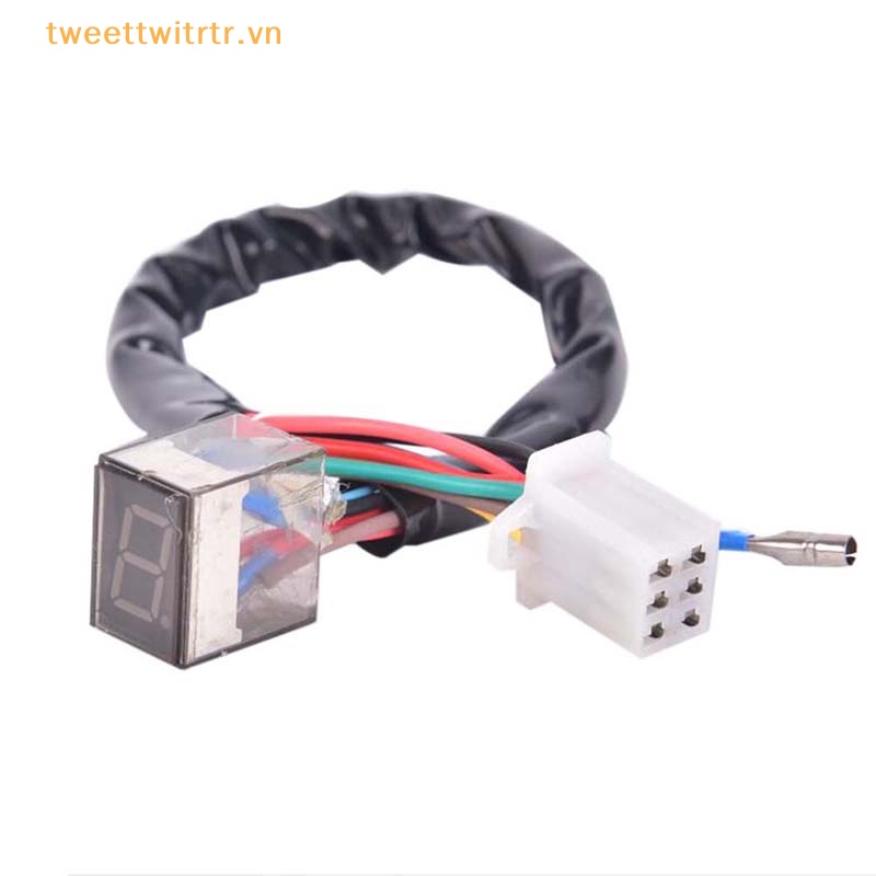 Tri Cần Gạt Số Cảm Biến Hiển Thị Số Xe Mô Tô Có Đèn led