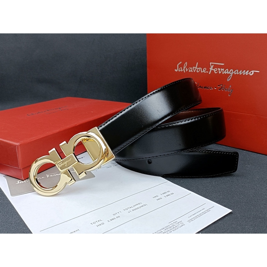 Hàng Có Sẵn! Ferragamo Dây Nịt Da Thật Cao Cấp Thời Trang Cho Nam Và Nữ