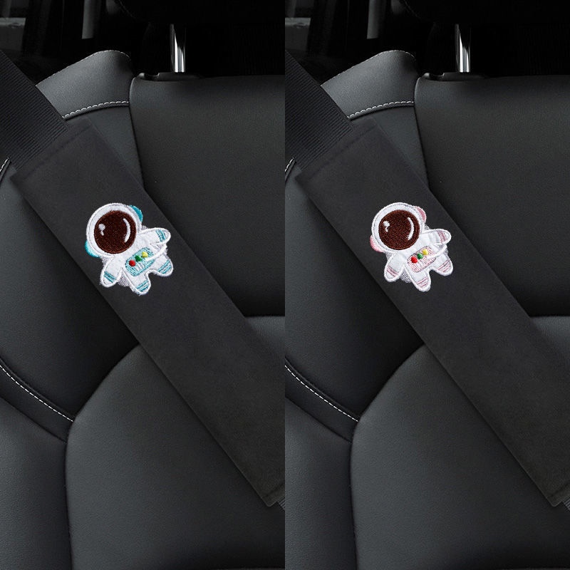 Đệm Bọc Dây Đai An Toàn Xe Hơi Chống Trượt Họa Tiết Hoạt Hình Dễ Thương