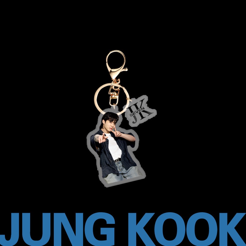 Móc Chìa Khóa acrylic Hình jungkook Nhóm Nhạc kpop Mới